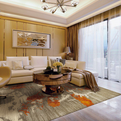 Banquet Hall Wool Nylon Woven Axminster Carpet With CRI