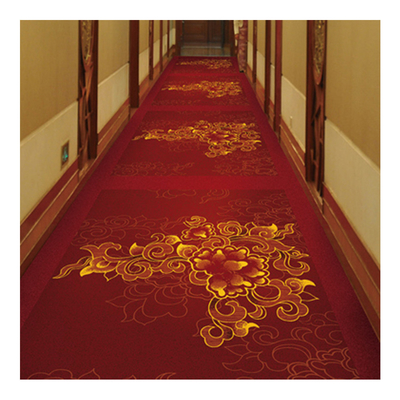 Custom Pattern Luxury Hospitality Carpet Wear Resisting For Hallway