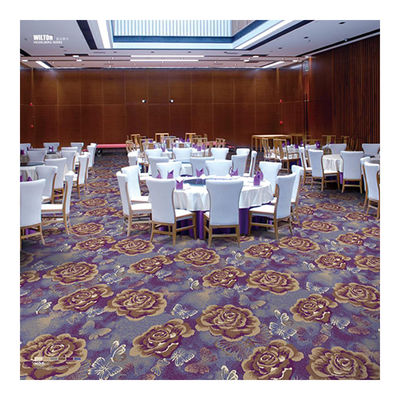 100% Polypropylene Wilton Woven Carpet For Hotel With Customer Design