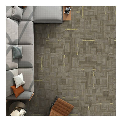 Printing Pattern Floors Carpet Tiles With Nylon And PVC Backing