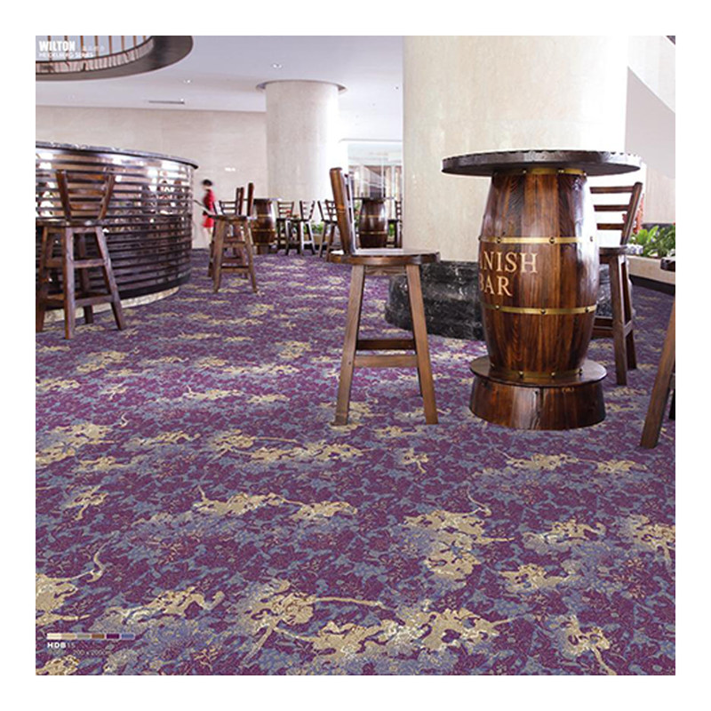 100% Polypropylene Wilton Woven Carpet For Hotel With Customer Design