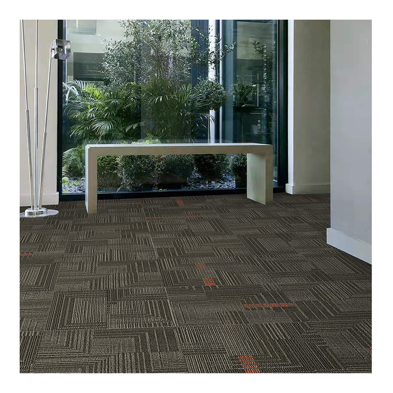 Printing Pattern Floors Carpet Tiles With Nylon And PVC Backing